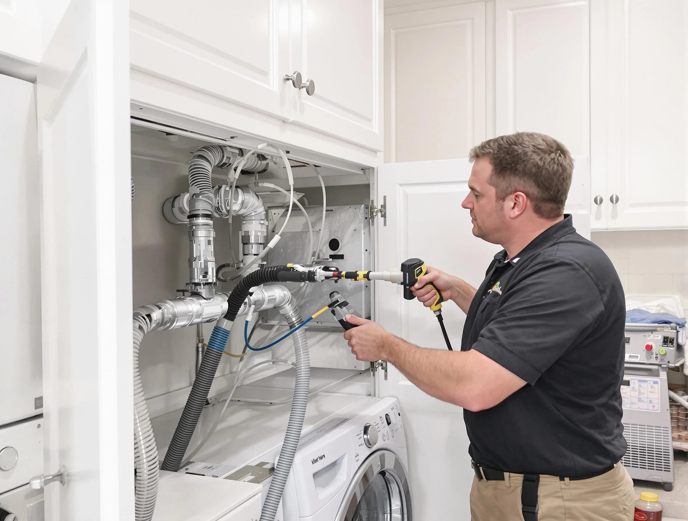 Hartsville Dryer Vent Cleaning professional removing severe blockage from a clogged dryer vent in Hartsville