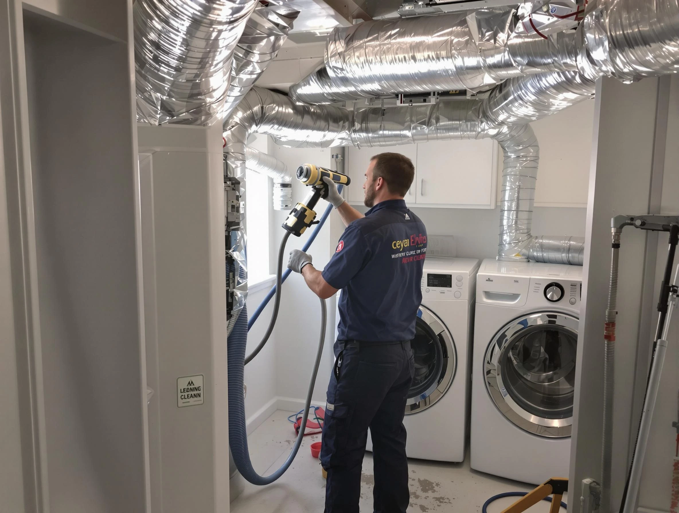 Hartsville Dryer Vent Cleaning specialist using advanced equipment for thorough duct cleaning in Hartsville