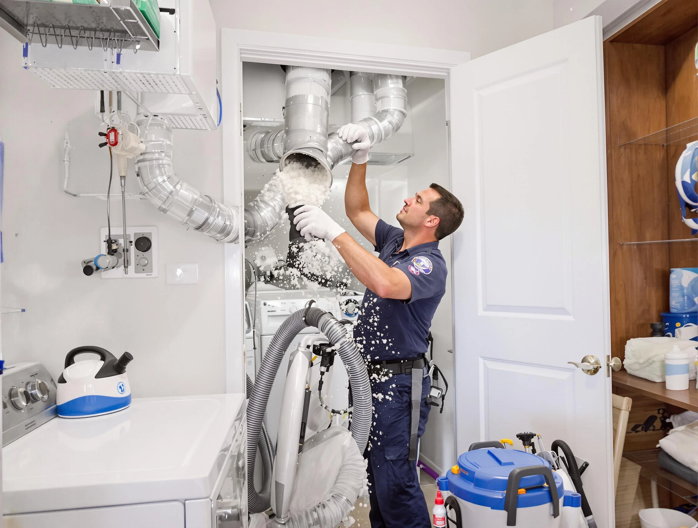 Hartsville Dryer Vent Cleaning technician delivering thorough residential dryer vent cleaning service in Hartsville